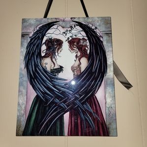 Ceramic tile art hanging